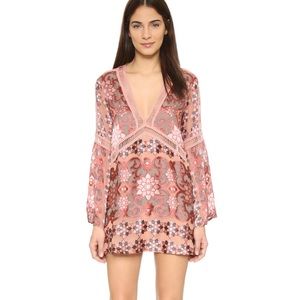 For Love & Lemons Juliet Long Sleeve A-line dress